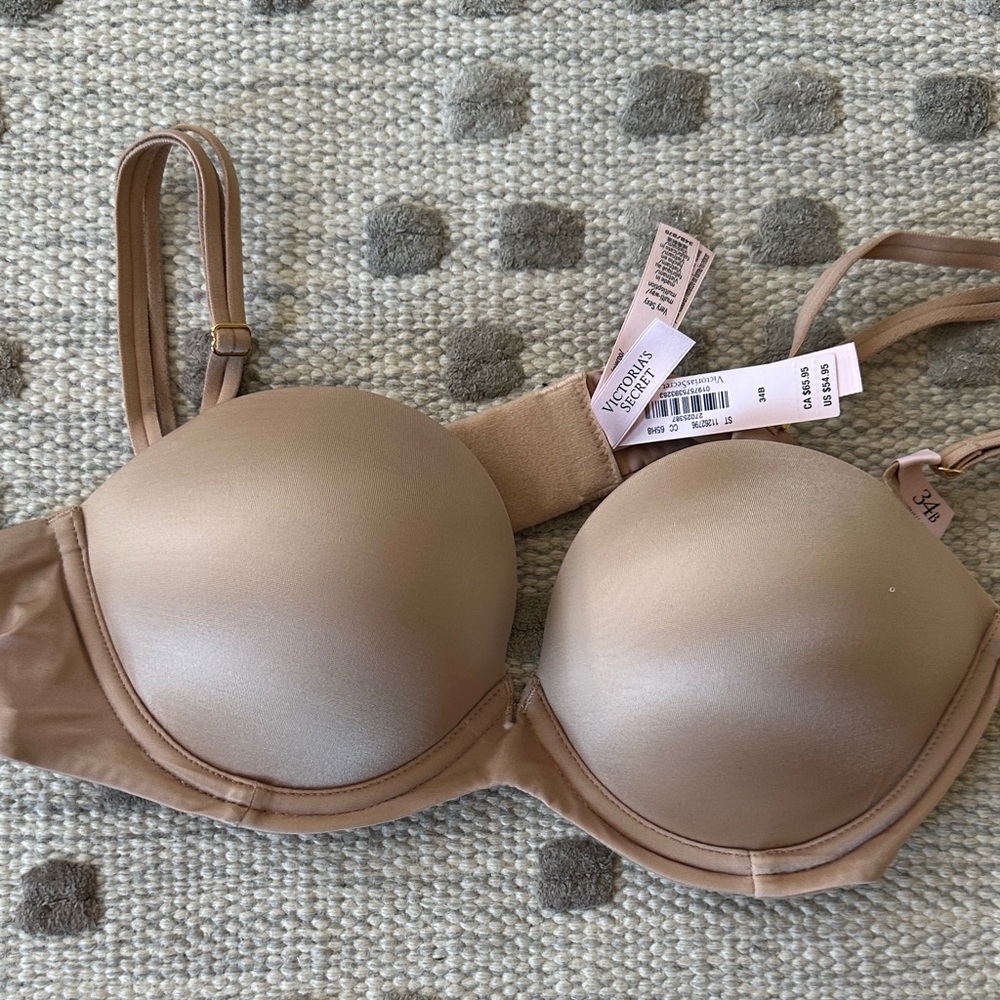 NWT Victoria's Secret Nude Bra strapless 34B